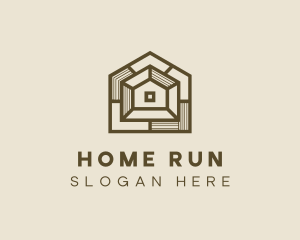 Geometric Home Architect logo design