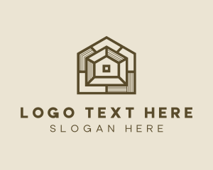 Structure - Geometric Home Architect logo design
