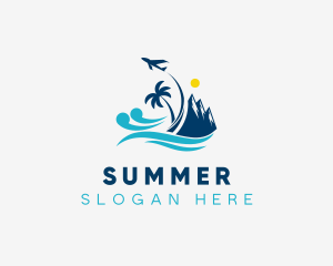 Mountain Travel Vacation logo design