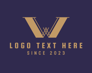 Interior - Professional Business Letter W logo design