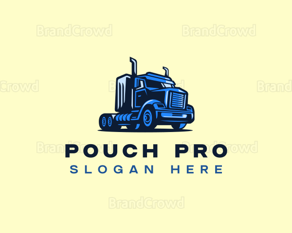 Logistics Truck Delivery Logo