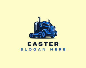Logistics Truck Delivery Logo