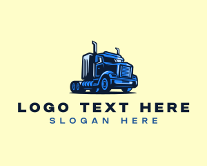 Logistics Truck Delivery Logo