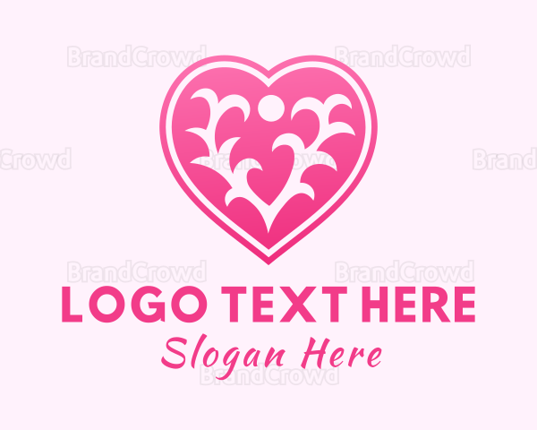 Pink Thorn Heart Logo