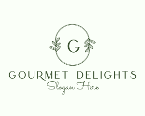 Nature Leaf  Organic Gourmet logo design