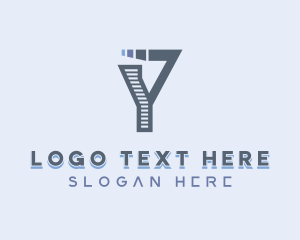 Lettermark - Cyber Programmer Letter Y logo design