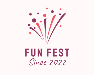 Fest - New Year Fireworks Sparkler logo design