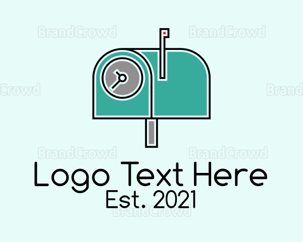 Mail Box Clock Logo