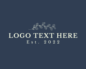 Vine - Luxury Floral Wordmark logo design