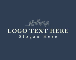 Luxury Floral Wordmark Logo