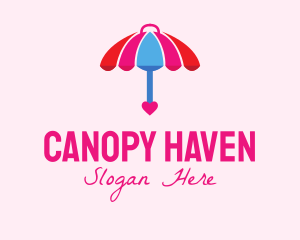 Canopy - Love Umbrella Weather logo design