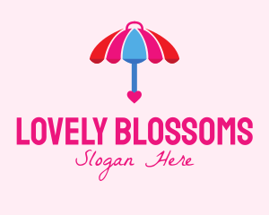 Lovely - Love Umbrella Weather logo design