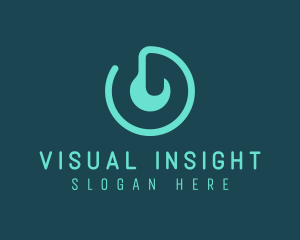 Visualization - Eye Hook Letter O logo design