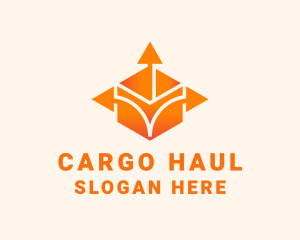 Logistics Package Arrow  logo design