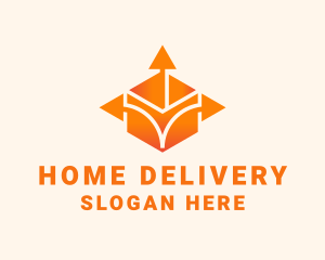 Logistics Package Arrow  logo design