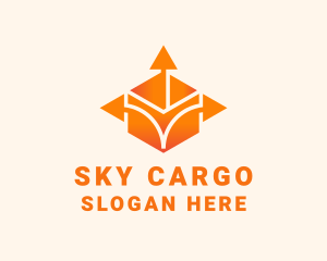 Logistics Package Arrow  logo design