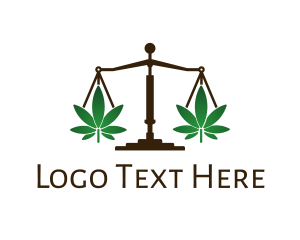 Equilibrium - Cannabis Justice Scale logo design