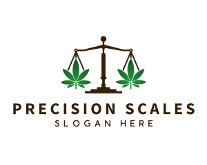 Cannabis Justice Scale logo design