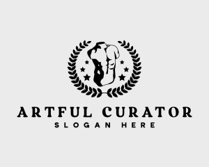 Masculine Torso Sculpture logo design