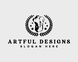 Masculine Torso Sculpture logo design