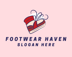 Cool Red Sneakers logo design