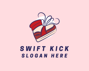 Cool Red Sneakers logo design