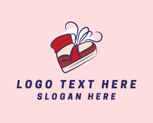 Shoe - Cool Red Sneakers logo design