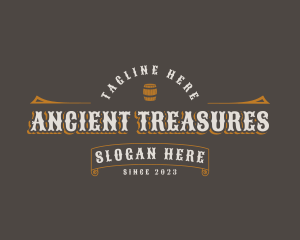 Rustic Tavern Barrel logo design