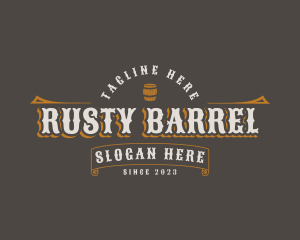 Rustic Tavern Barrel logo design
