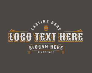 Rustic Tavern Barrel Logo