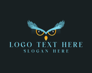 Wisdom - Night Owl Bird logo design
