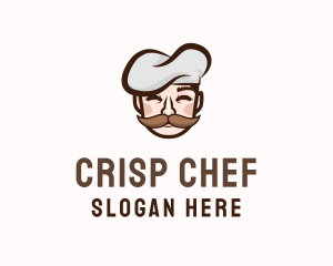 Gourmet Chef Moustache  logo design