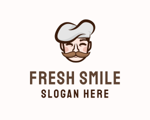 Gourmet Chef Moustache  logo design