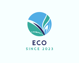 Natural Eco Leaf logo design