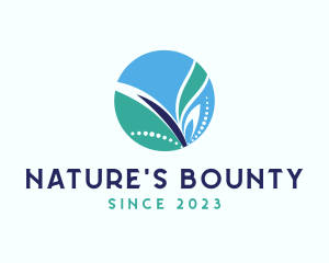 Natural Eco Leaf logo design