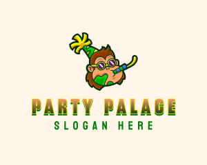 Fun Party Monkey logo design