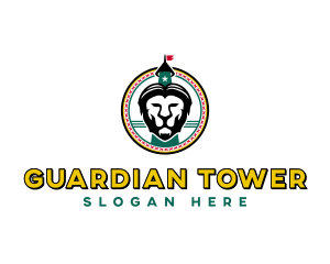 Tower Jamaican Lion logo design