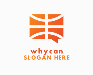 Sports - Basketball Chat App logo design
