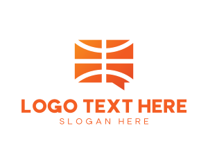 App Icon - Basketball Chat App logo design