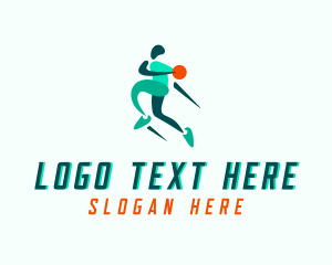 Slam Dunk - Basketball Sports Athlete logo design