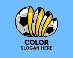 Coin - Sliced Football Bet logo design