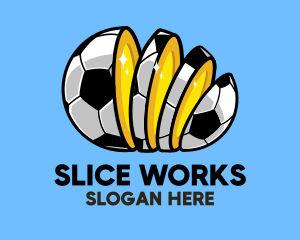 Slice - Sliced Football Bet logo design