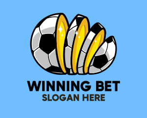 Sliced Football Bet logo design