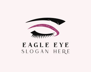 Glitter Eye Makeup logo design