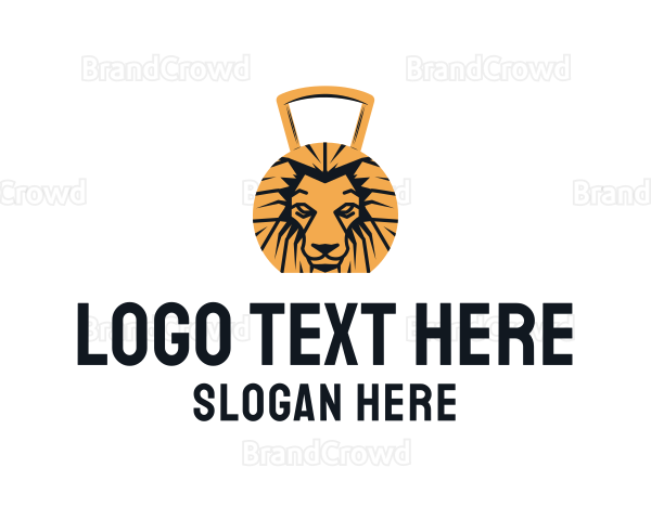 Golden Lion Dumbbell Logo