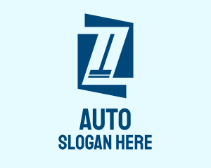 Blue Clean Squeegee Logo