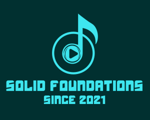 Audible - Music Note Media logo design