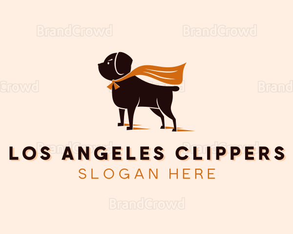 Dog Superhero Pet Logo