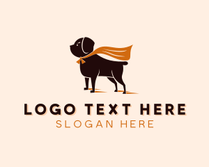 Dog Superhero Pet Logo