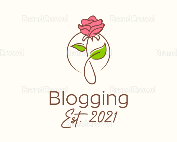 Romantic Rose Flower Logo